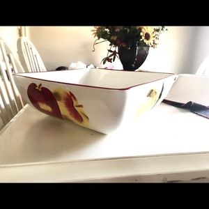 Large 10” Serving Bowl. Fruit Theme